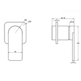Aspire Nuovo Shower/Bath Mixer - Brushed Nickel