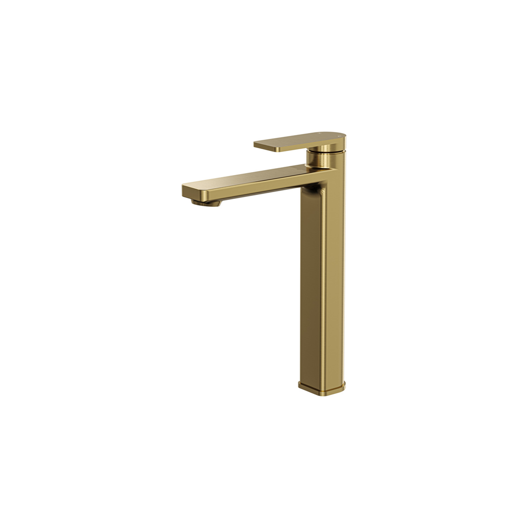 Aspire Nuovo Tall Basin Mixer - Brushed Brass