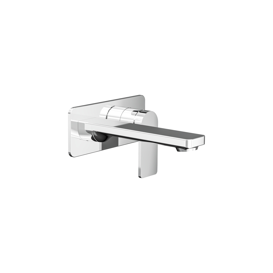 Aspire Nuovo Wall Mixer With Spout And Plate - Chrome