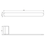 Aspire Nuovoair 300mm Hand Towel Holder (Matches Aspire Air And Nuovo) - Chrome