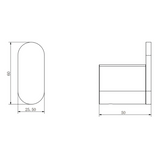Aspire Nuovoair Robe Hook (Matches Aspire Air And Nuovo) - Brushed Brass