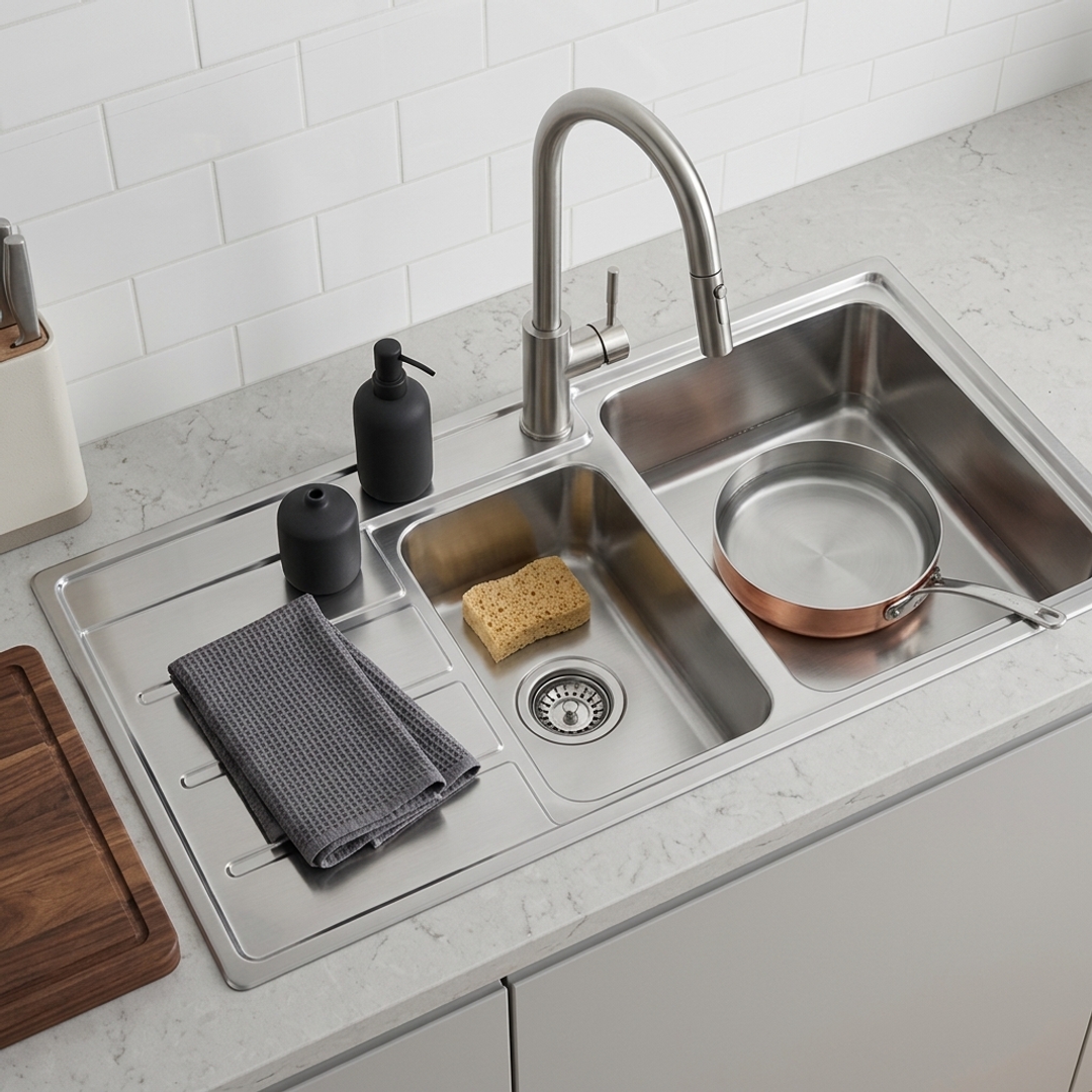 Aspire Unity 1&3/4 Rh Bowl 1080 X 480 S/Steel Sink