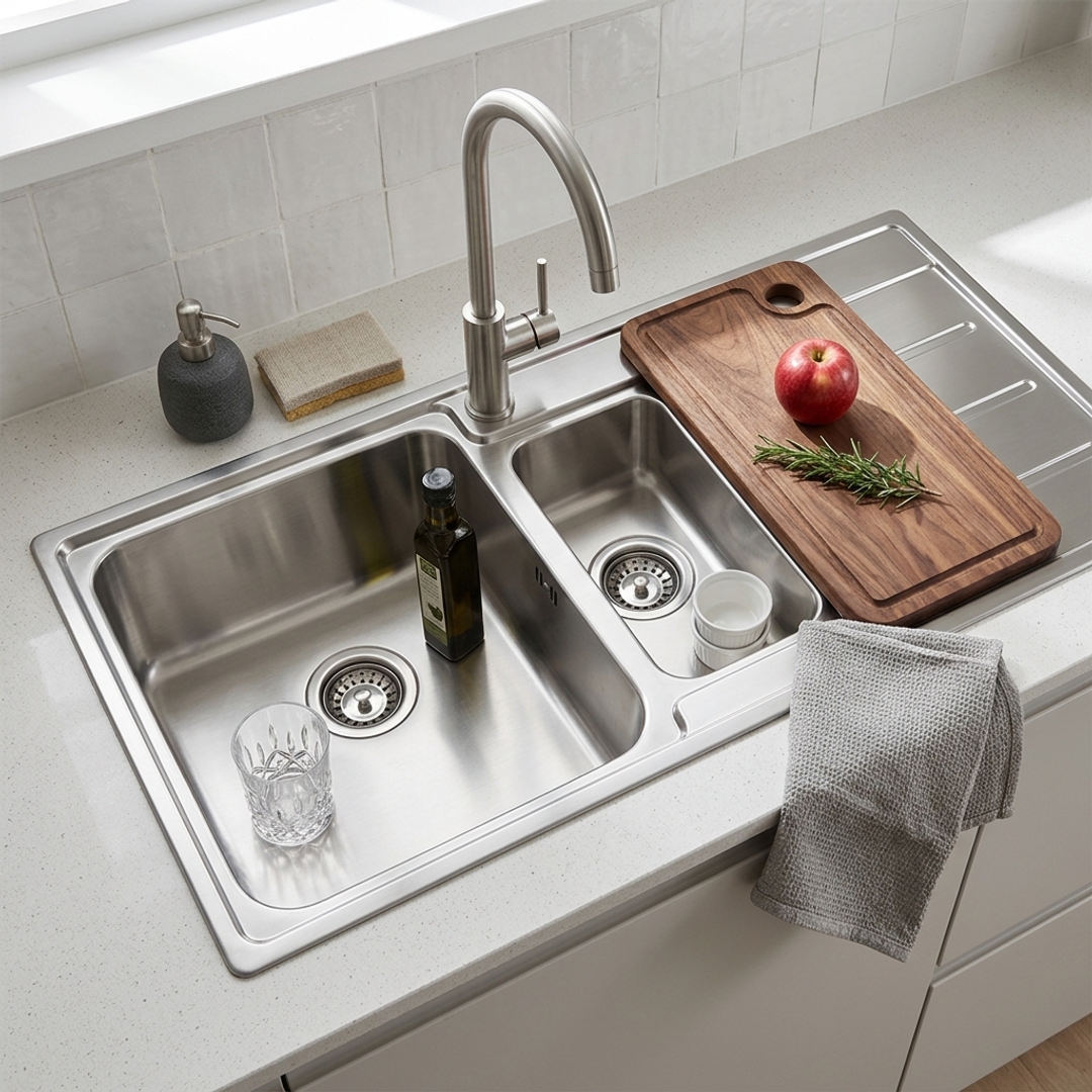 Aspire Unity 1&3/4 Rh Bowl 1080 X 480 S/Steel Sink