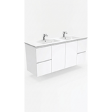 Aspire Unity II 1500 D/Bowl W/Hung Vanity - White 1 Tap Hole