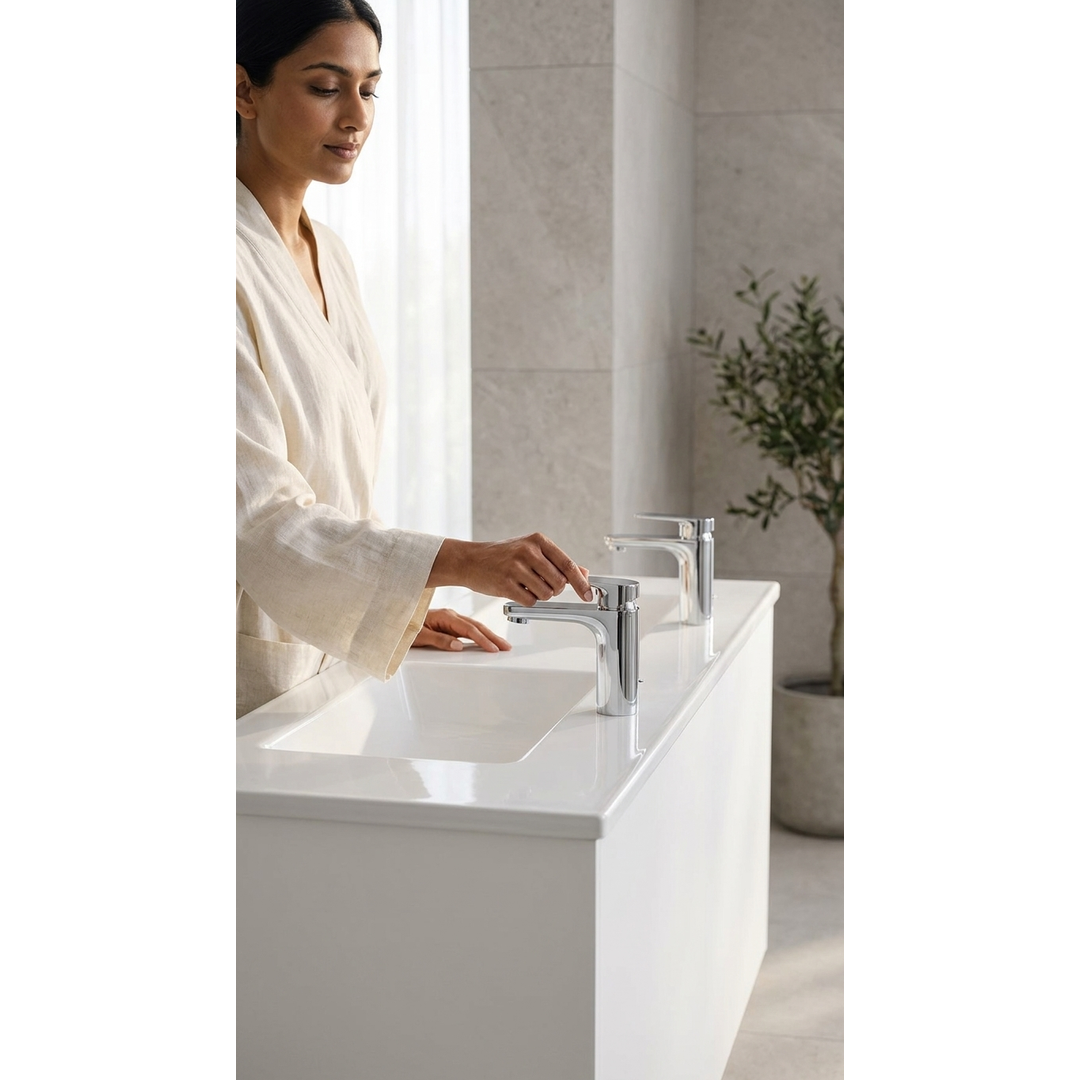 Aspire Unity II 1500 D/Bowl W/Hung Vanity - White 1 Tap Hole
