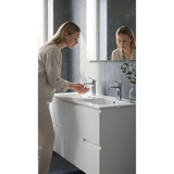 Aspire Unity II 1500 S/Bowl Vanity W/Hung China Top - White 1 Tap Hole