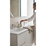 Aspire Unity II 1500 S/Bowl Vanity W/Hung China Top - White 1 Tap Hole