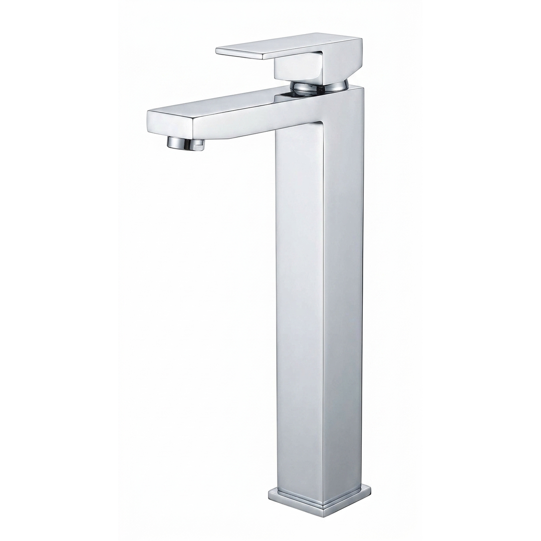 Aspire Unity Square Hi Rise Vessel Mixer - Chrome
