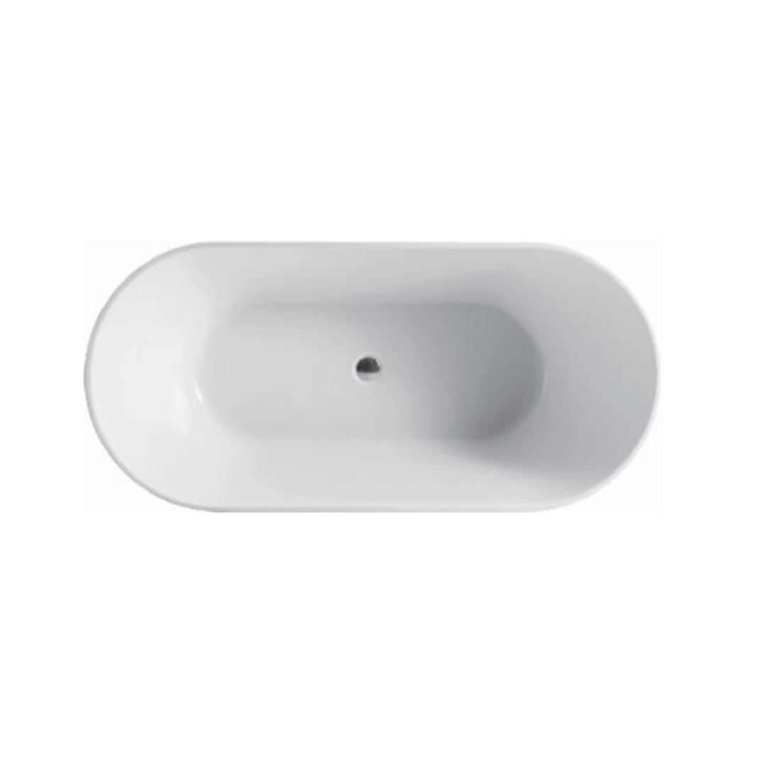 Aspire Urban III 1500mm Acrylic Freestanding Bath No Overflow - White 1500 X 750 X 560mm