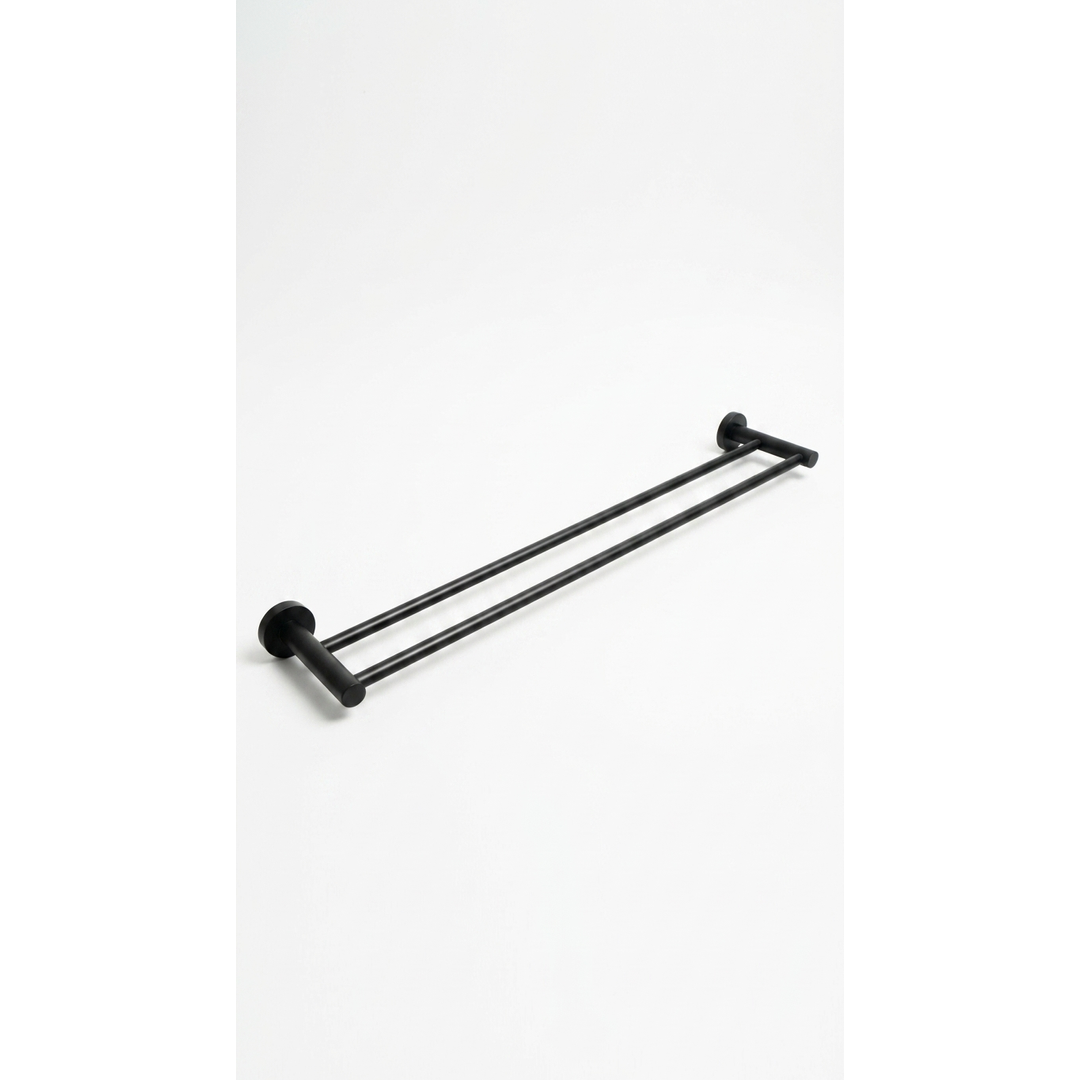 Aspire Within 600Mm Double Towel Rail - Matte Black