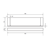 Aspire Within Metal Shelf - Matte Black