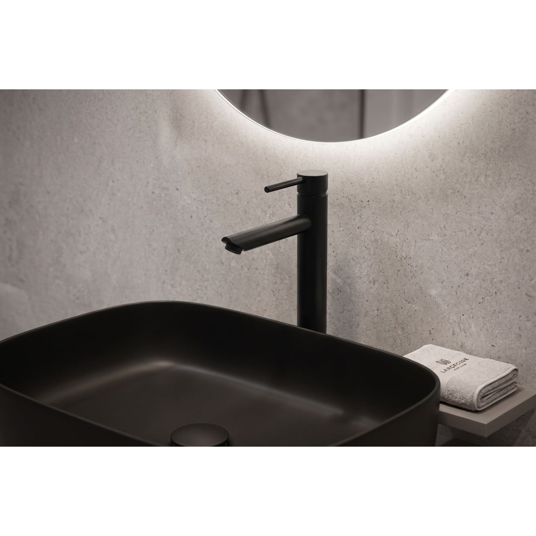 Aspire Within Pin Lever Basin Mixer Tall - Matte Black