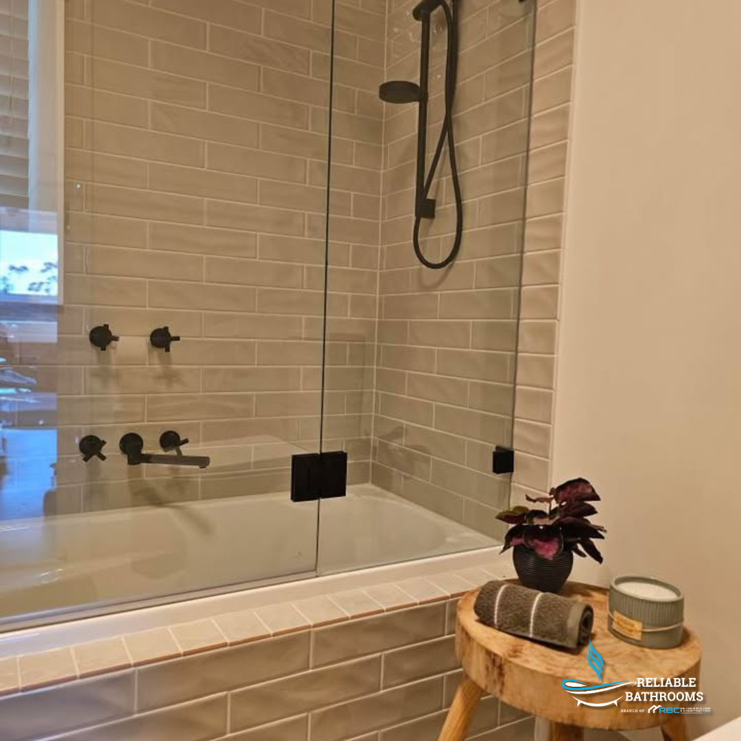 Aspire Within Shower Rail Shower Round - Matte Black