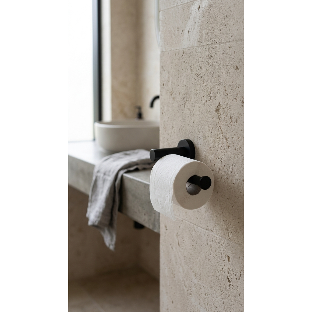 Aspire Within Toilet Roll Holder - Matte Black