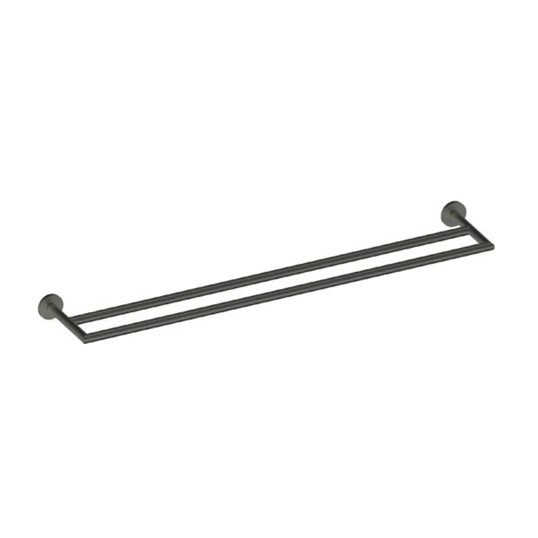 Greens Zola Double Towel Rail 650Mm - Gunmetal