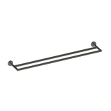 Greens Zola Double Towel Rail 650Mm - Gunmetal