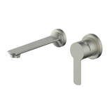 Greens Astro II Wall Basin Set - Brushed Nickel