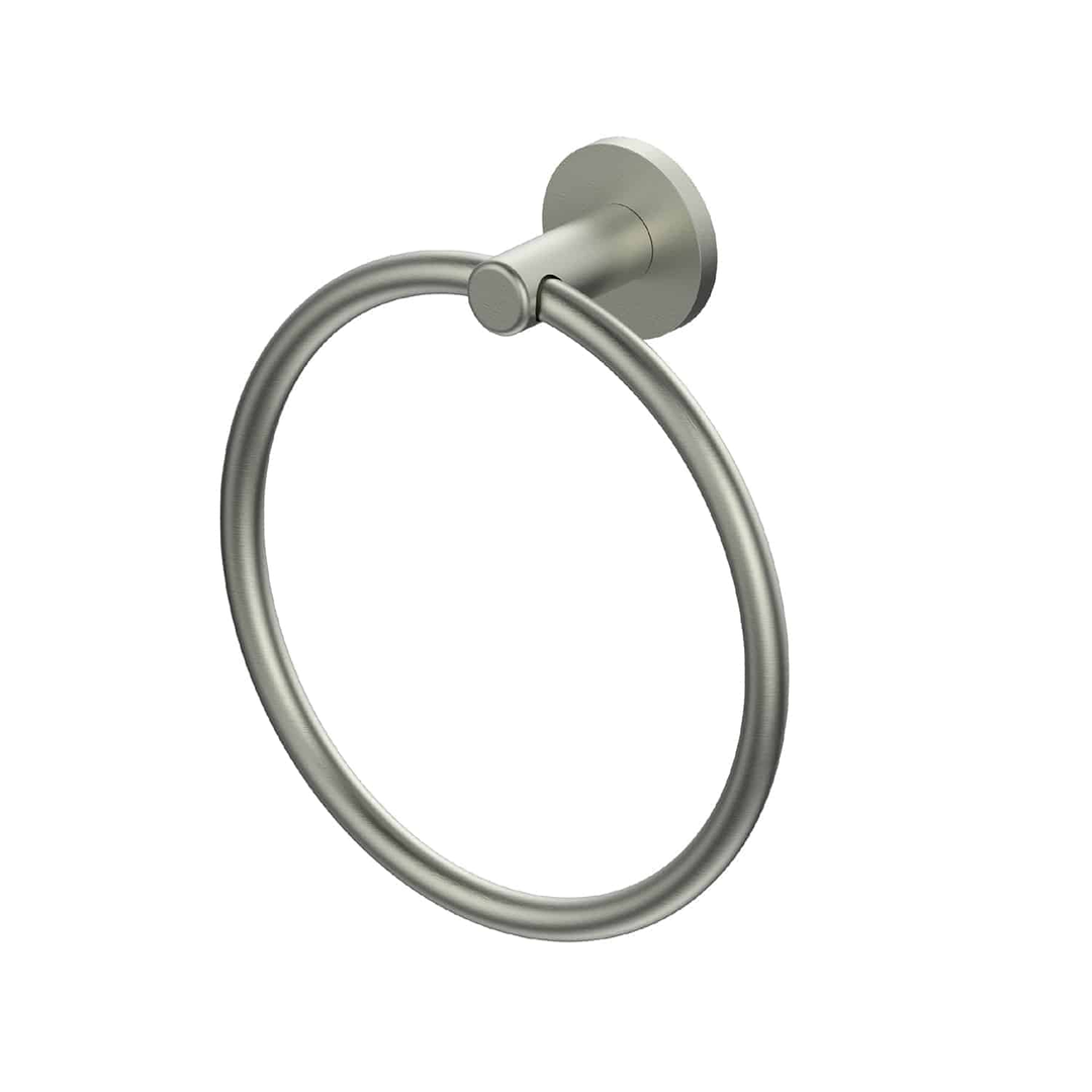 Greens Zola Towel Ring - Brushed Nickel