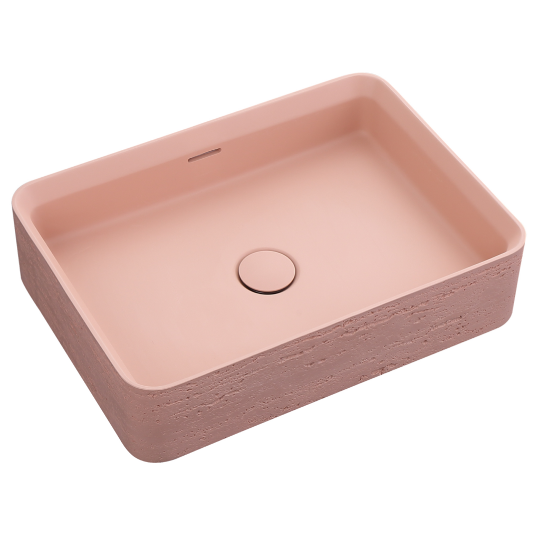 Bella Vista Astera Basin 500 X 360 X 120mm - Rose