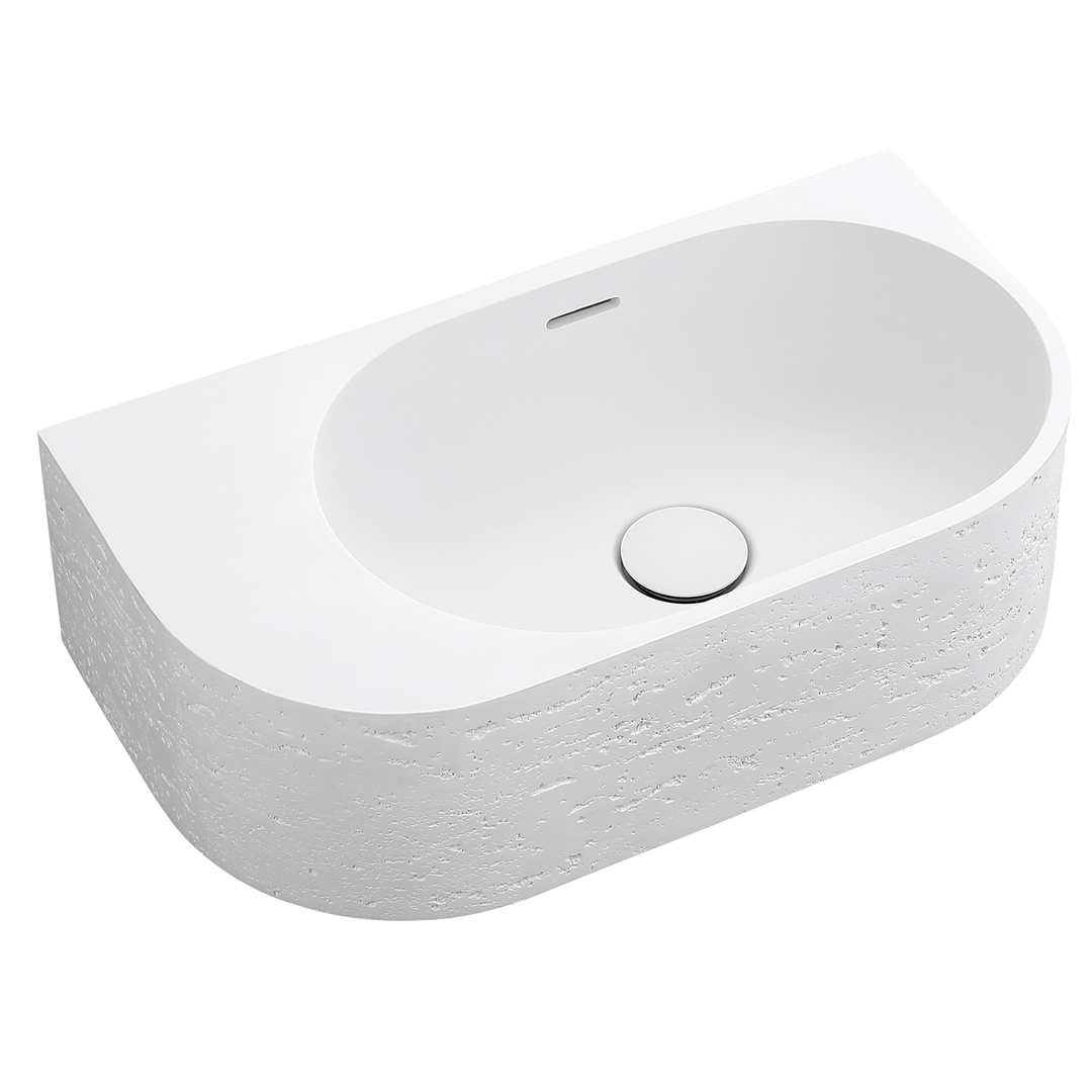 Bella Vista Elysia Left hand Basin 500 X 275 X 150mm - Neige