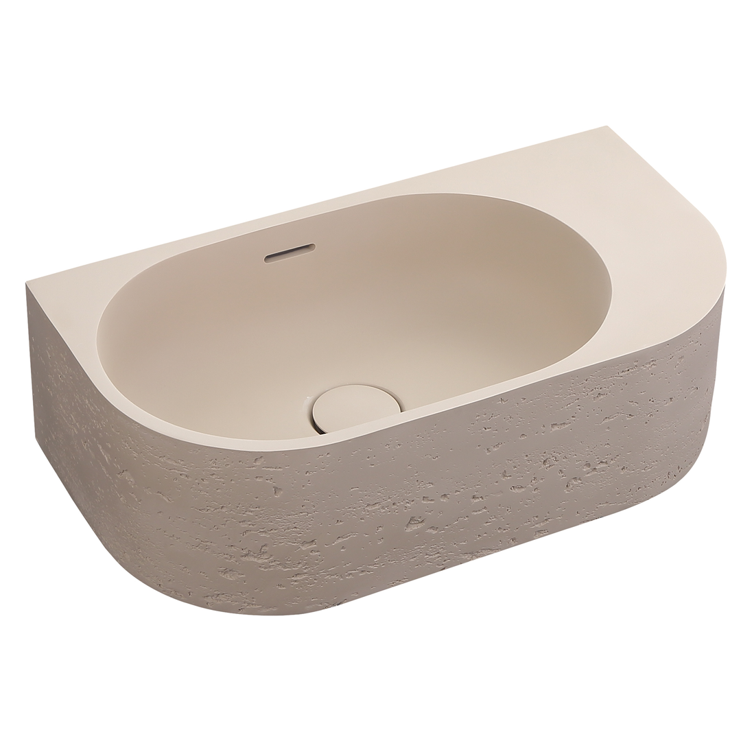 Bella Vista Elysia Right hand Basin 500 X 275 X 150mm - Latte