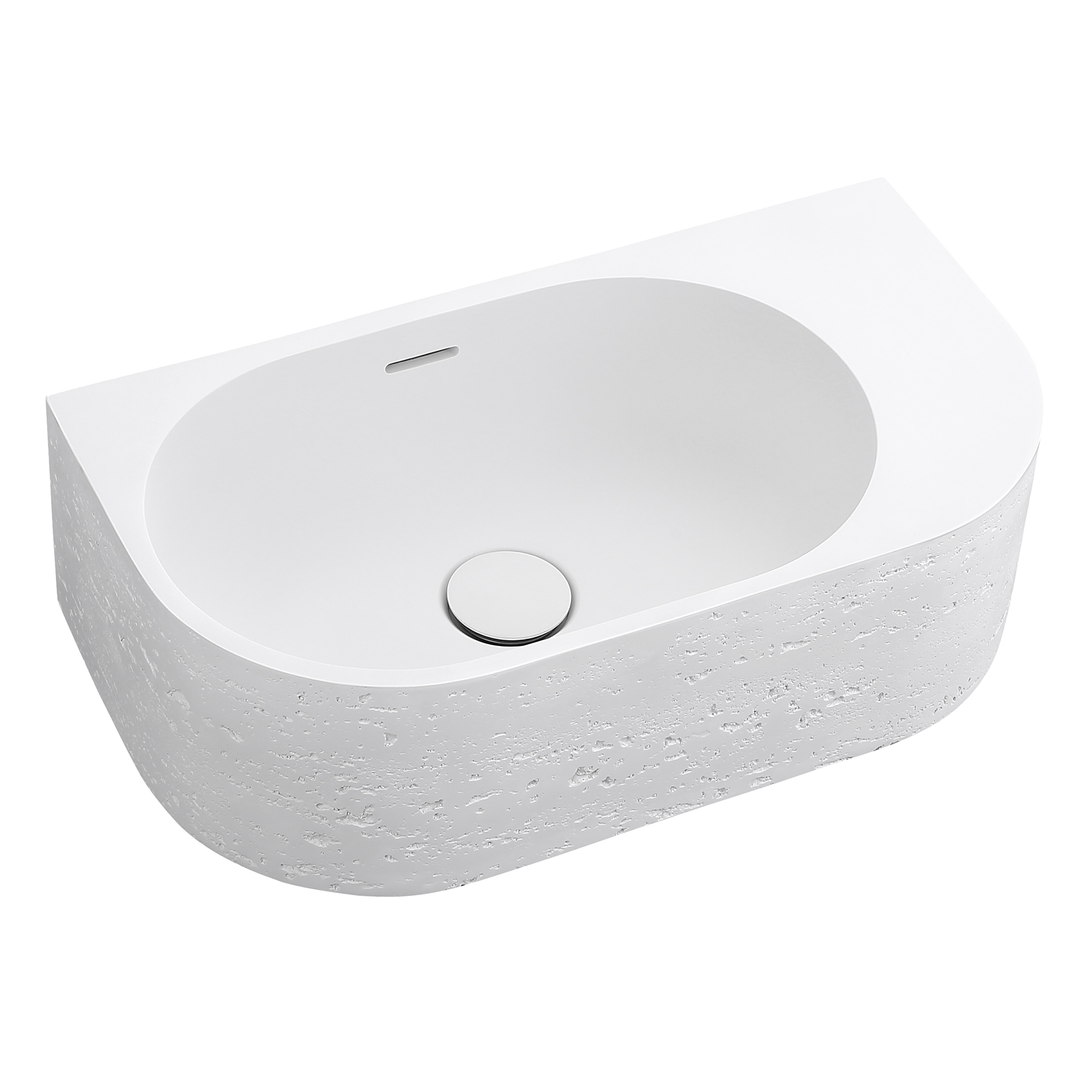 Bella Vista Elysia Right hand Basin 500 X 275 X 150mm - Neige
