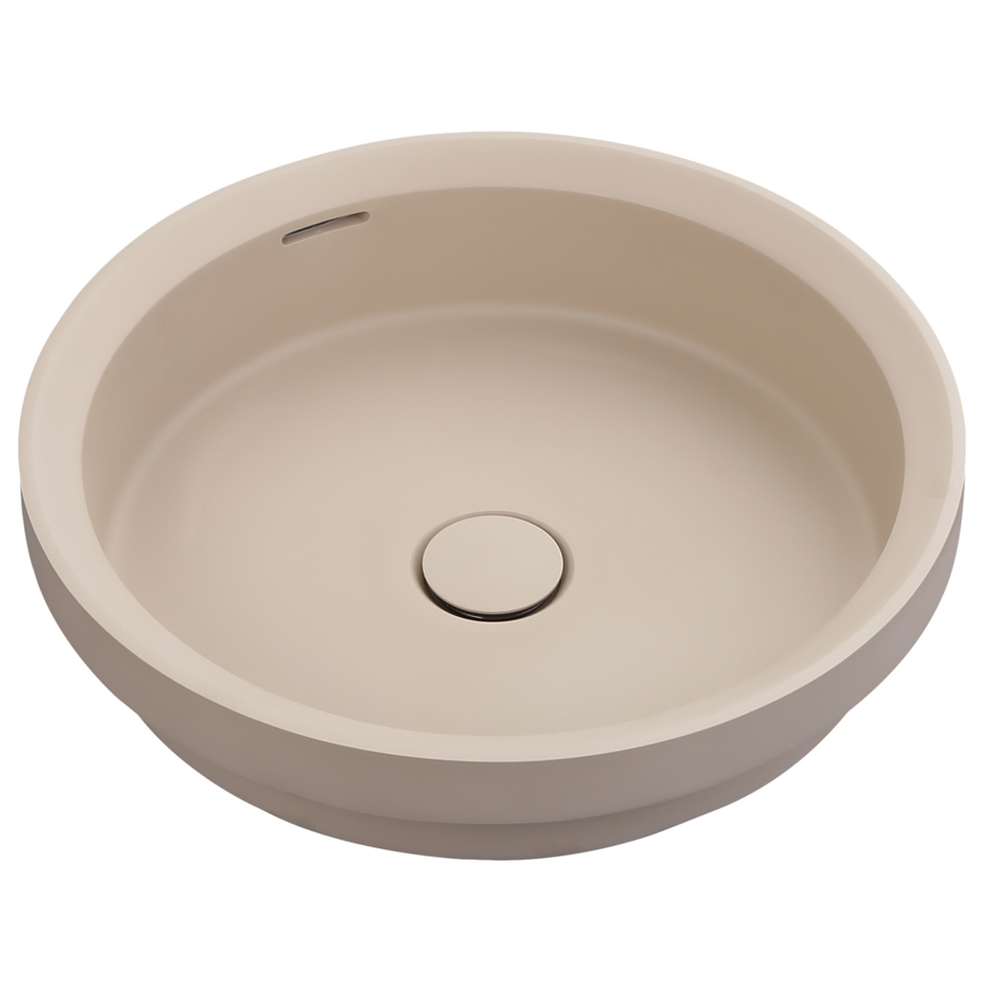 Bella Vista Calypsa Semi-Inset Basin 430 X 430 X 135mm - Latte