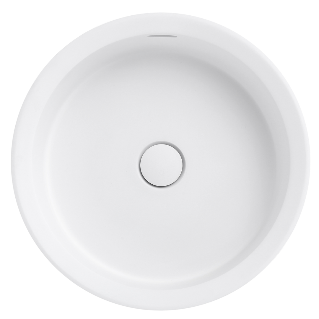 Bella Vista Calypsa Semi-Inset Basin 430 X 430 X 135mm - Matte White