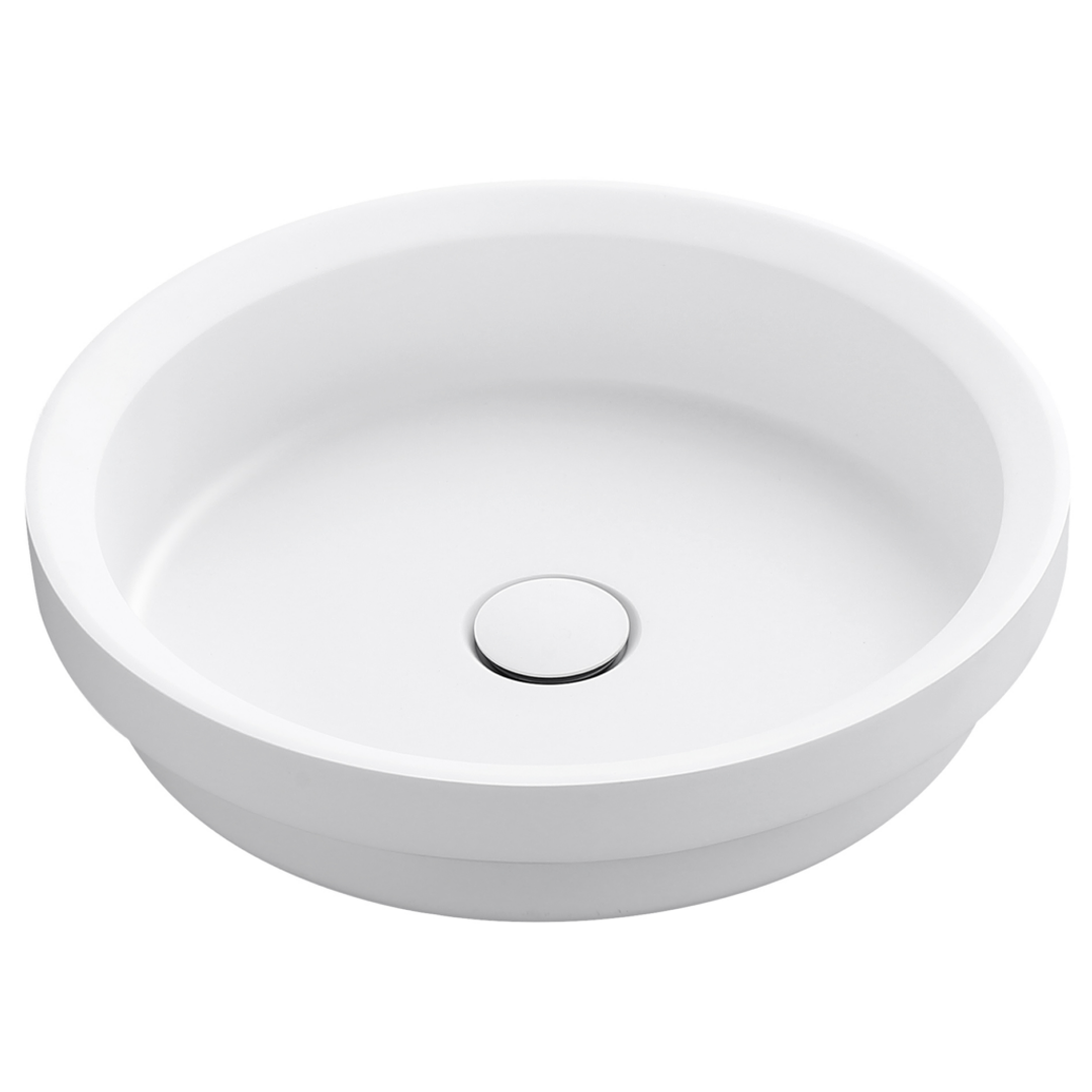 Bella Vista Calypsa Semi-Inset Basin 430 X 430 X 135mm - Matte White