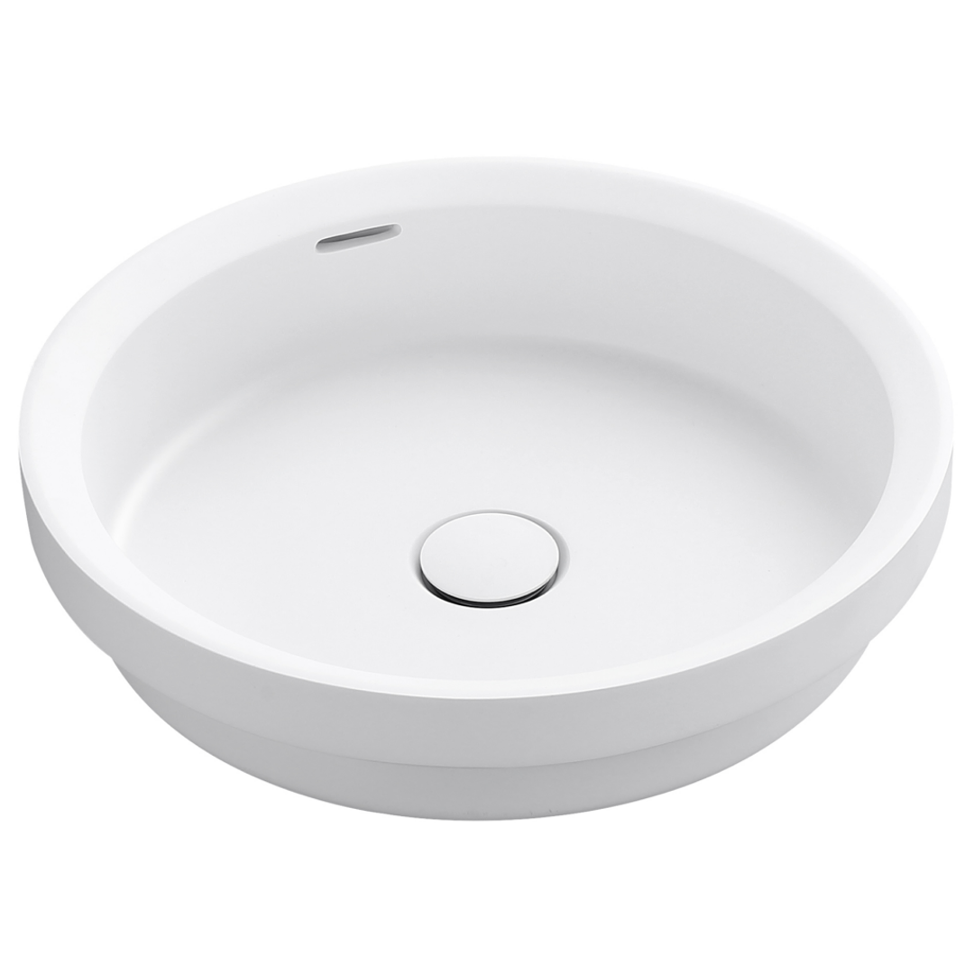 Bella Vista Calypsa Semi-Inset Basin 430 X 430 X 135mm - Matte White