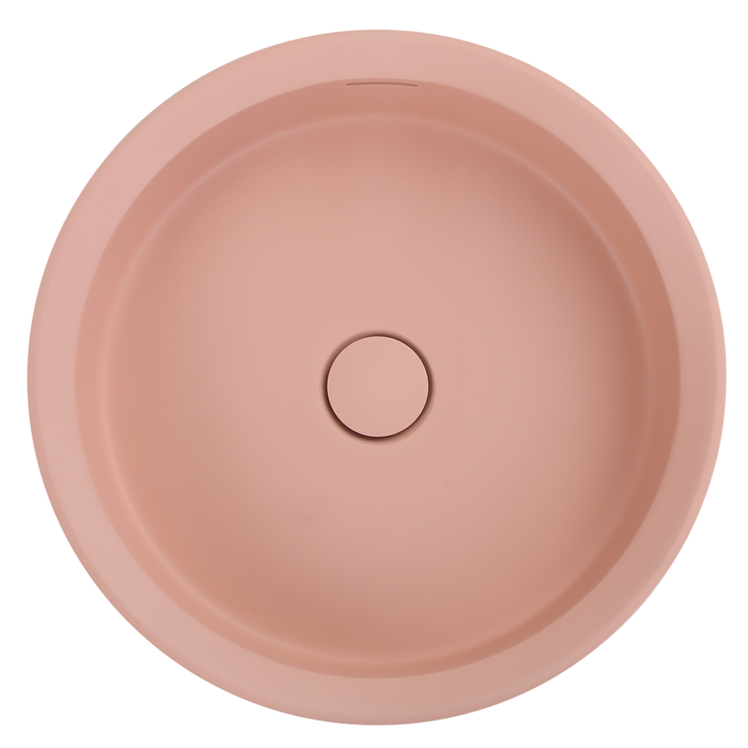 Bella Vista Calypsa Semi-Inset Basin 430 X 430 X 135mm - Rose
