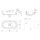 Bella Vista Doros Undermount Basin 530 X 320 X 168mm - Zayt