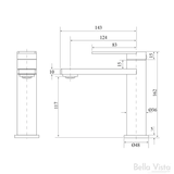 Bella Vista Cresta Basin Mixer - Chrome