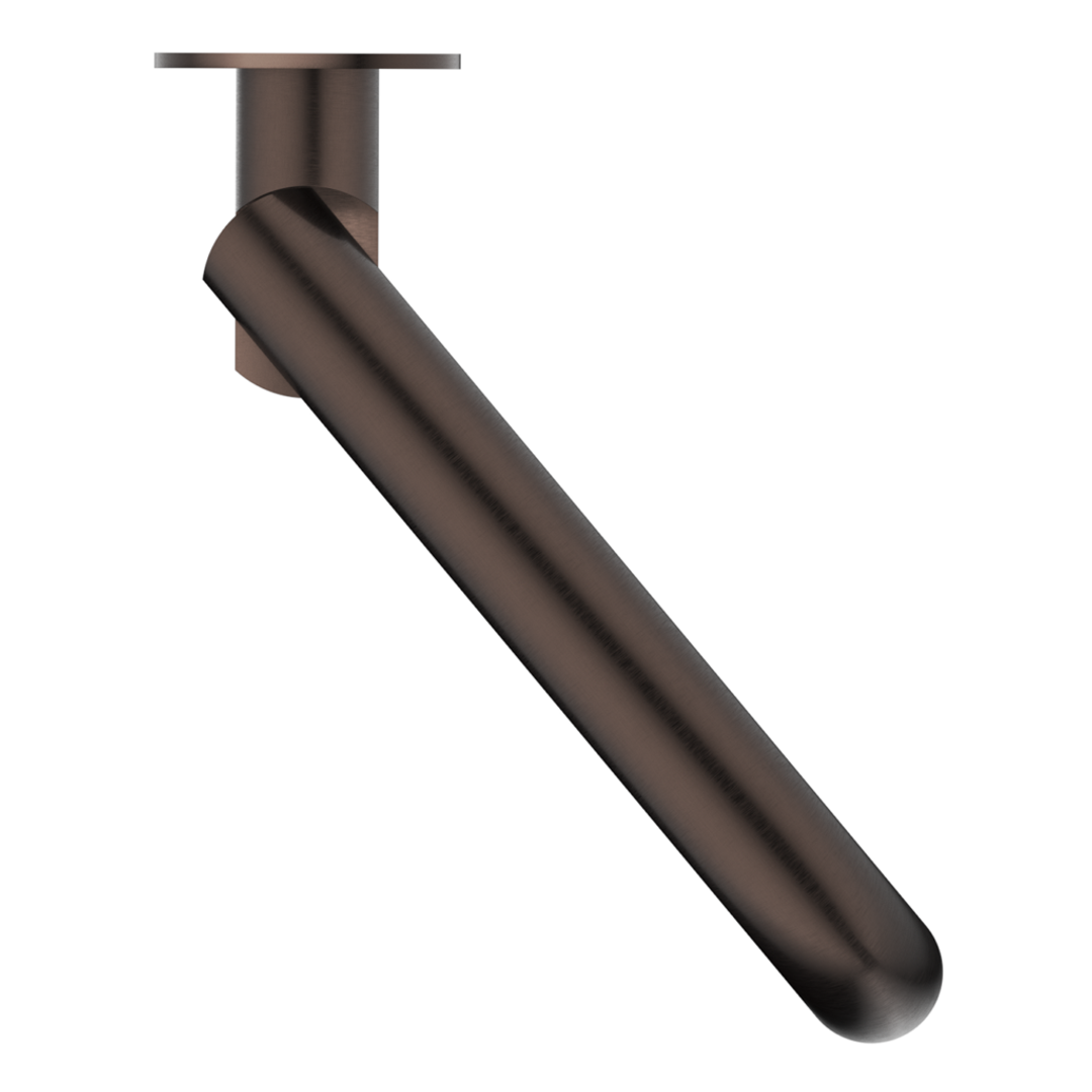 Bella Vista Mica Swivel Bath Spout Curved - Dusk Bronze
