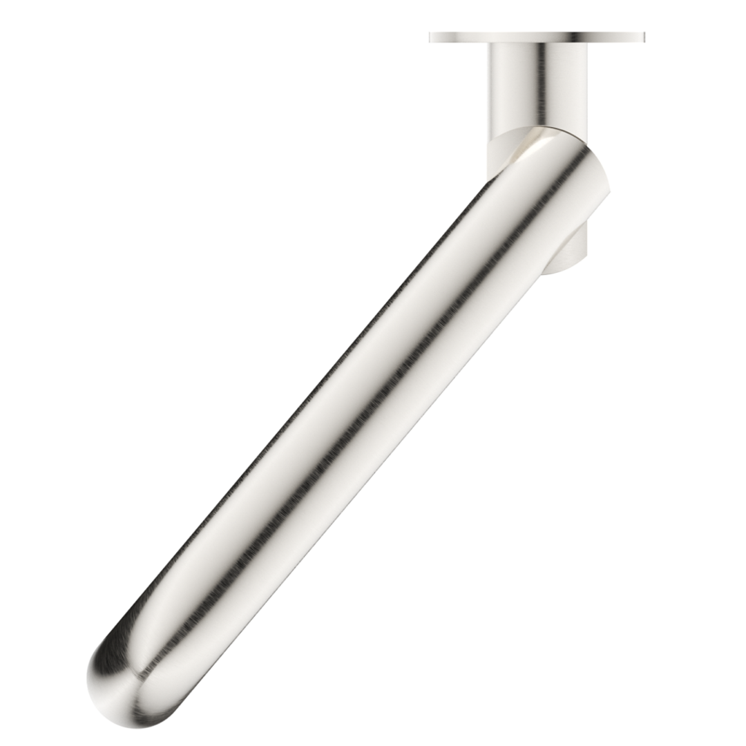 Bella Vista Mica Swivel Bath Spout Curved - Brushed Nickel
