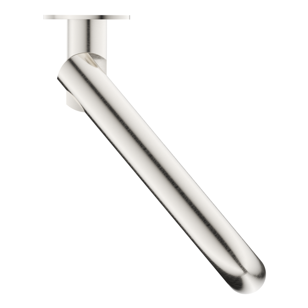 Bella Vista Mica Swivel Bath Spout Curved - Brushed Nickel