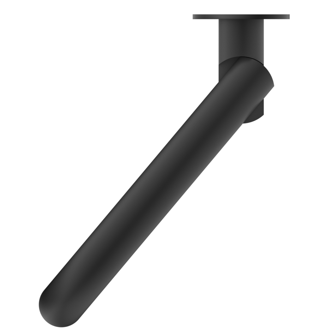 Bella Vista Mica Swivel Bath Spout Curved - Black