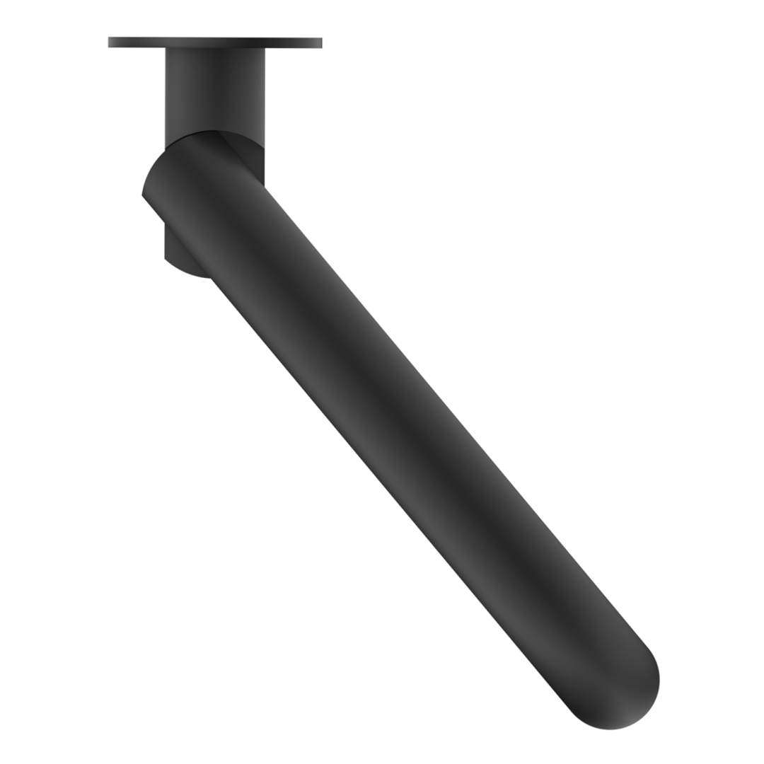 Bella Vista Mica Swivel Bath Spout Curved - Black