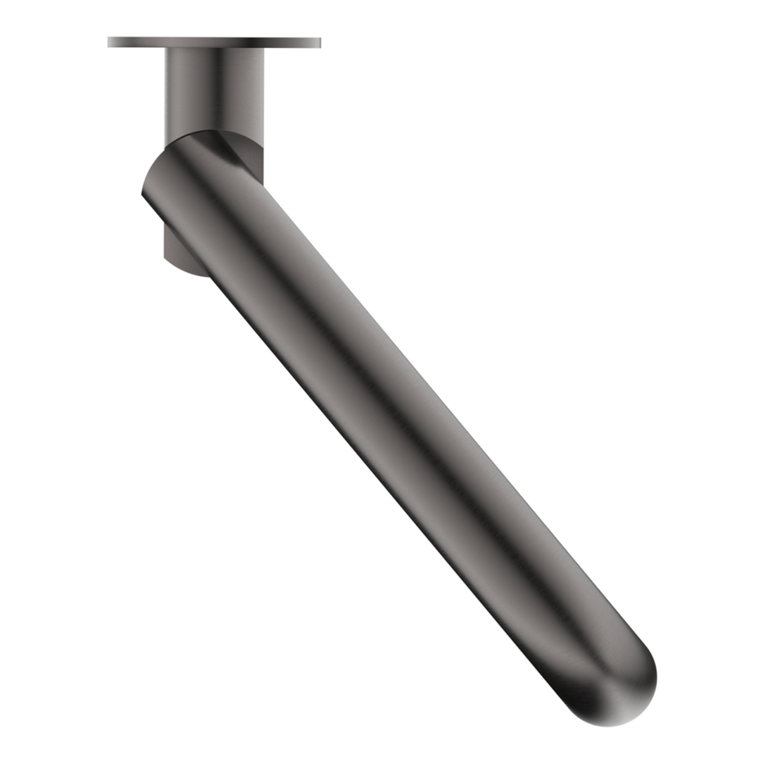 Bella Vista Mica Swivel Bath Spout Curved - Gunmetal