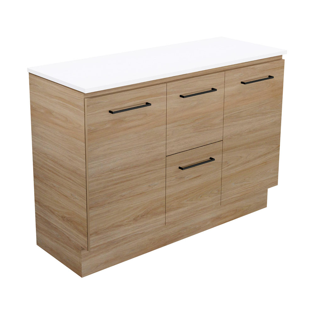 Fienza Carmen 1200 Floor Standing Vanity 2D/2Dr Cabinet Only