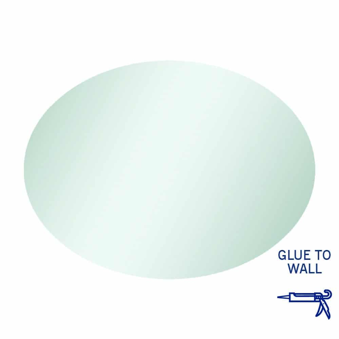 Thermogroup Cody Polished Edge Oval Mirror 600x800mm - Glue-to-Wall