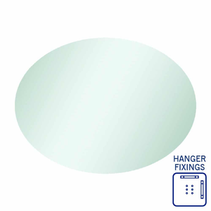 Thermogroup Cody Polished Edge Oval Mirror 600x800mm - Wth Hangers