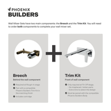 Builders Wall Phoenix Mixer Set Breech Only - Matte Black