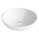 Lexy Solid Surface Cast Stone Fienza Basin Matte White Csb038