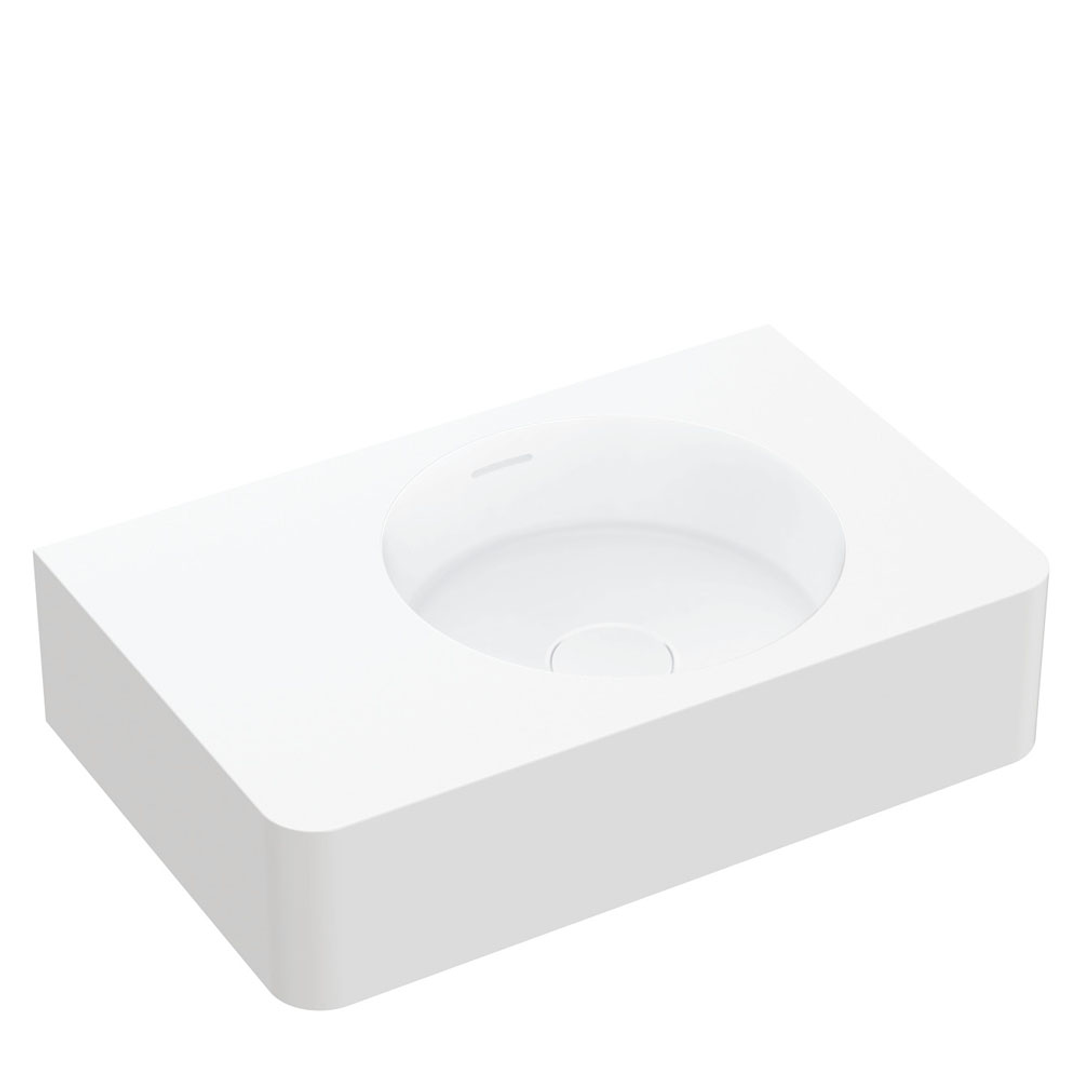 Fienza Encanto 470 Solid Surface Wall Hung Basin 470mm 1 Tap Hole