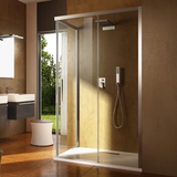 Urban Slider Oceano Shower Front Panel 1200 x 2000 - Chrome bracket