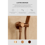 Meir Square Floor Grate Shower Drain 100Mm Outlet - Lustre Bronze