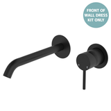 Fienza Kaya Basin/Bath Wall Mixer Dress Kit Set Round Plates 200Mm Outlet - Matte Black Lf