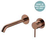 Fienza Kaya Basin/Bath Wall Mixer Dress Kit Set Round Plates 200Mm Outlet - Brushed Copper Lf
