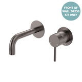 Fienza Kaya Basin/Bath Wall Mixer Dress Kit Set Round Plates 160Mm Outlet - Brushed Copper Lf